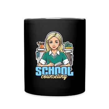 School Counselor School Counseling Psychologist - Full Colour Mug - black - Front