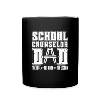 Conseiller scolaire Papa L’idole Le thérapeute scolaire - Mug uni - noir - Devant