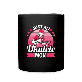Ukulele Mutter Juste Une Maman Ukulele - Mug uni - noir - Devant