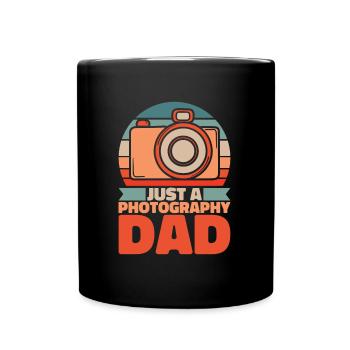 Fotograf Fotografie Kamera Vater - Tasse einfarbig - Schwarz - Vorne