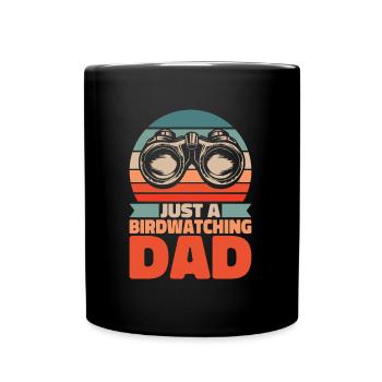 Birdwatcher Juste un papa ornithologue - Mug uni - noir - Devant