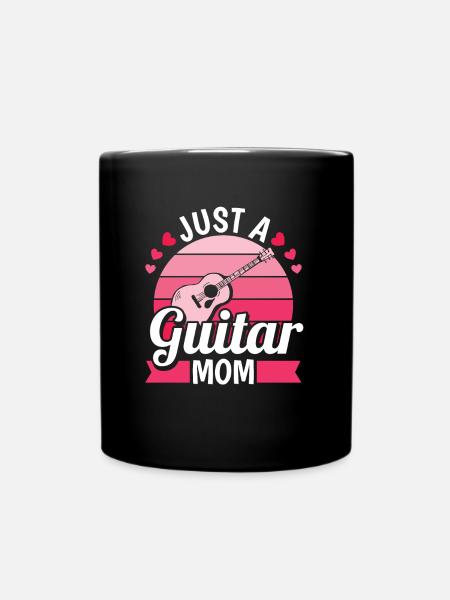 Akustikgitarre Just A Guitar Mom - Tasse einfarbig - Schwarz