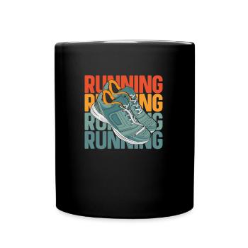 Coureur Joggeur Coureur Course à pied - Mug uni - noir - Devant