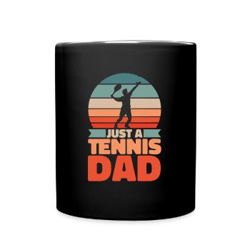 Tennis Vater Juste un papa de tennis - Mug uni - noir - Devant