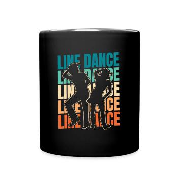 Line Dance - Full Colour Mug - black - Front