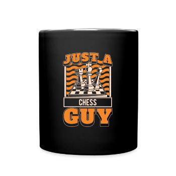 Schach Just A Chess Guy - Full Colour Mug - black - Front