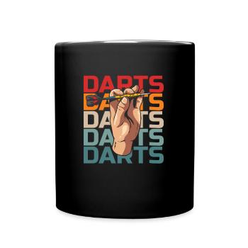 Fléchettes Joueur de fléchettes - Mug uni - noir - Devant
