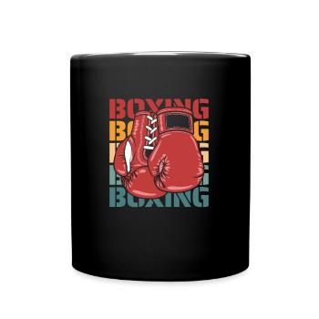 Boxen Boxer - Tasse einfarbig - Schwarz - Vorne