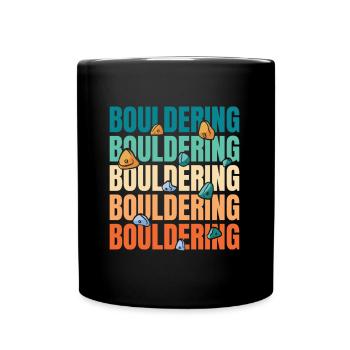 Bouldern Bouldering - Tasse einfarbig - Schwarz - Vorne