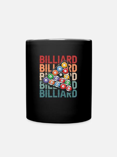 Billard - Tasse einfarbig - Schwarz