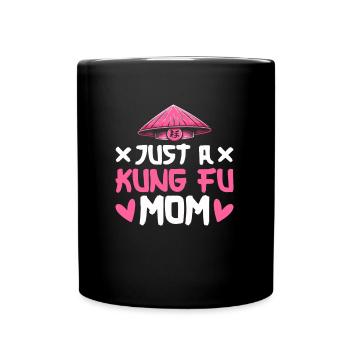 Kung Fu Mutter Juste une maman de Kung Fu - Mug uni - noir - Devant