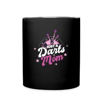 Darts Darts Player Mom Just A Darts Mom - Full Colour Mug - black - Front
