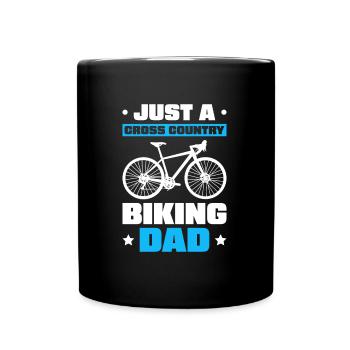 Cross Country Mountain Bike Mtb Dad - Full Colour Mug - black - Front