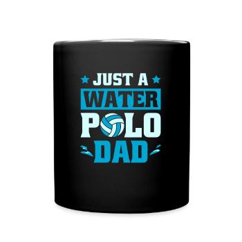 Wasserball Wasserballer Vater - Tasse einfarbig - Schwarz - Vorne