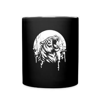 Tigre Lune Hurlant - Mug uni - noir - Devant
