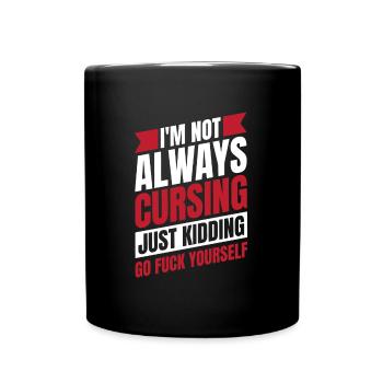 Black Humor Funny Go F Yourself - Full Colour Mug - black - Front