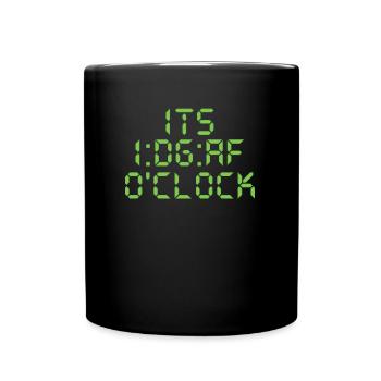 Humour noir drôle je m’en fous - Mug uni - noir - Devant
