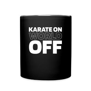 Karaté Karaté sur World Off - Mug uni - noir - Devant