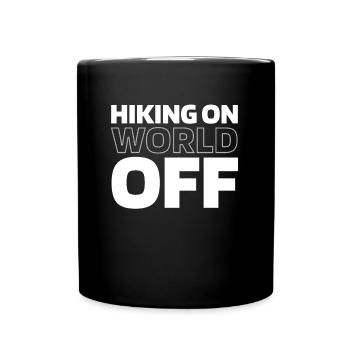 Wandern Wanderer Randonnée sur World Off - Mug uni - noir - Devant
