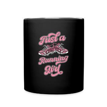 Läufer Jogger Runner Laufen Just A Running Girl - Mug uni - noir - Devant