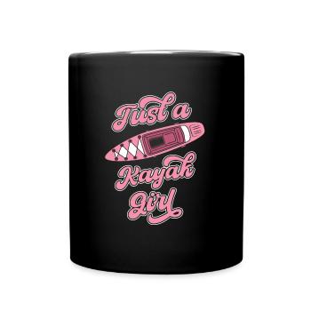 Kayakiste juste une fille de kayak - Mug uni - noir - Devant
