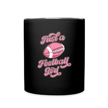 American Football Just A Football Girl - Full Colour Mug - black - Front