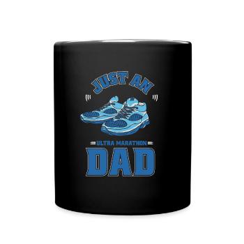 L’ultramarathon n’est qu’un papa ultra-marathonien - Mug uni - noir - Devant