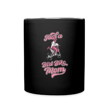 Mx motocross moto tout-terrain juste une maman de moto tout-terrain - Mug uni - noir - Devant