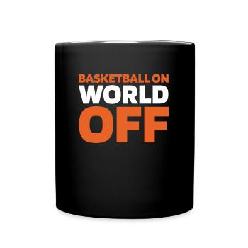 Basket-ball Basketballer Basket-ball sur World Off - Mug uni - noir - Devant