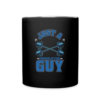 Powerlifting Powerlifter Just A Powerlifting Guy - Full Colour Mug - black - Front