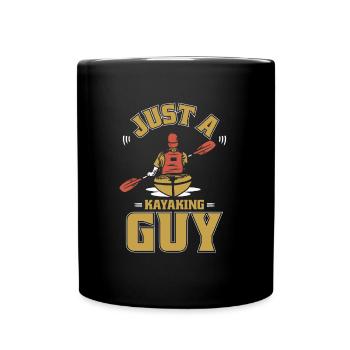 Kajaker Just A Kayak Guy - Tasse einfarbig - Schwarz - Vorne