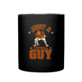 Le football américain n’est qu’un gars de football - Mug uni - noir - Devant
