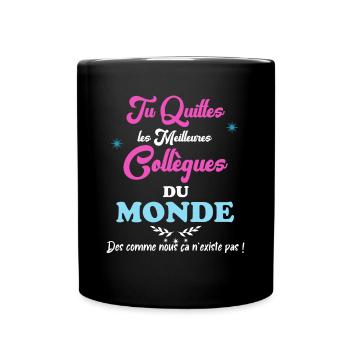 Best Female Retirement Colleague in the World - Full Colour Mug - black - Front