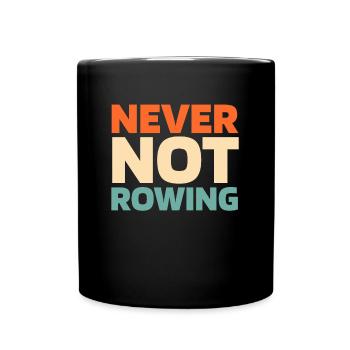 Rudern Ruderer - Tasse einfarbig - Schwarz - Vorne