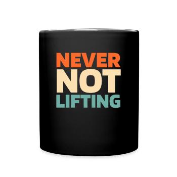 Powerlifting Powerlifter - Tasse einfarbig - Schwarz - Vorne