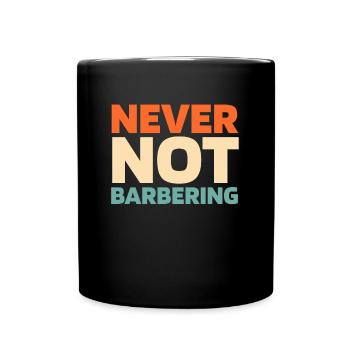Salon de coiffure - Mug uni - noir - Devant