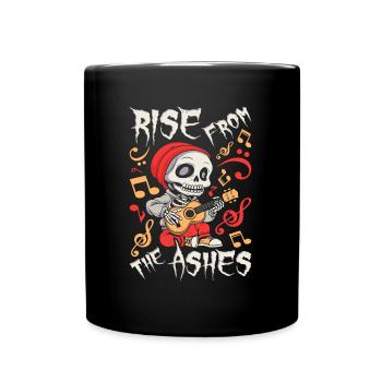 Ukulélé Squelette - Mug uni - noir - Devant