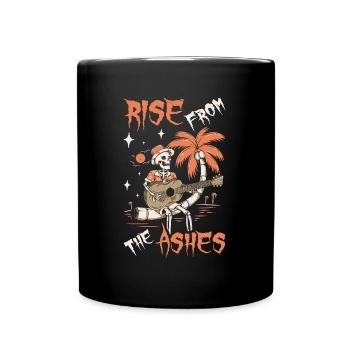 Akustikgitarre Skelett - Tasse einfarbig - Schwarz - Vorne