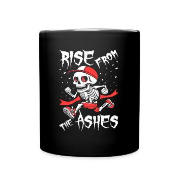 Ultramarathon Skelett - Tasse einfarbig - Schwarz - Vorne