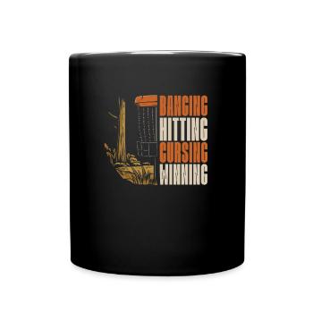 Frisbee Golf Disc Golf - Full Colour Mug - black - Front