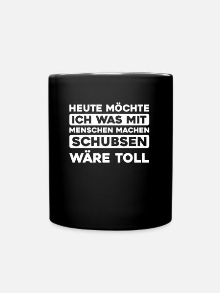 Schwarzer Humor - Tasse einfarbig - Schwarz