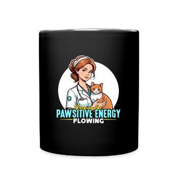 Veterinary Nurse Keeping The Pawsitive Vet Nursing - Tasse einfarbig - Schwarz - Vorne