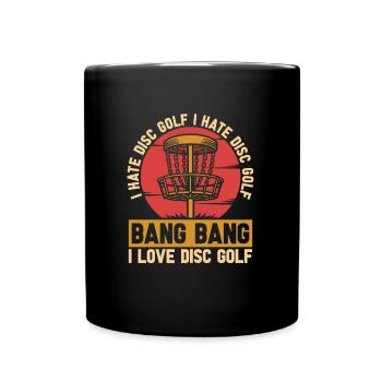 Frisbee Golf Disc Golf - Full Colour Mug - black - Front