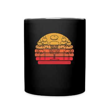 Frisbee Golf Disc Golf 8 Bit - Mug uni - noir - Devant