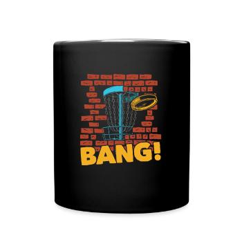 Frisbee Golf Disc Golf - Tasse einfarbig - Schwarz - Vorne
