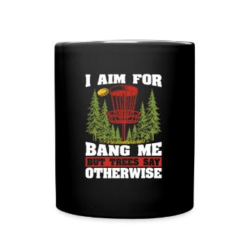 Frisbee Golf Disc Golf - Tasse einfarbig - Schwarz - Vorne