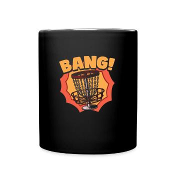 Frisbee Golf Disc Golf - Tasse einfarbig - Schwarz - Vorne