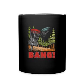 Frisbee Golf Disc Golf - Full Colour Mug - black - Front