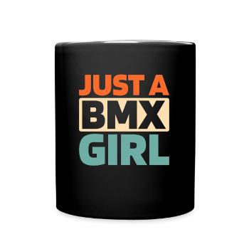 Bmx Bmx Biker Juste Une Bmx Fille - Mug uni - noir - Devant
