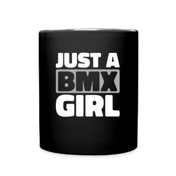 Bmx Bmx Biker Juste Une Bmx Fille - Mug uni - noir - Devant